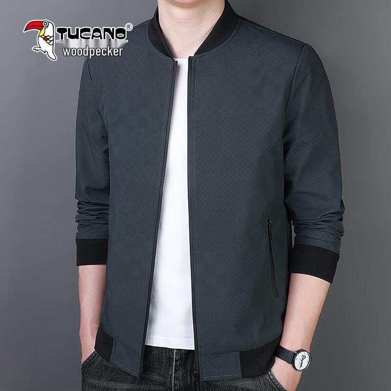 Tucano Men's Plaid Baseball Collar Jacket