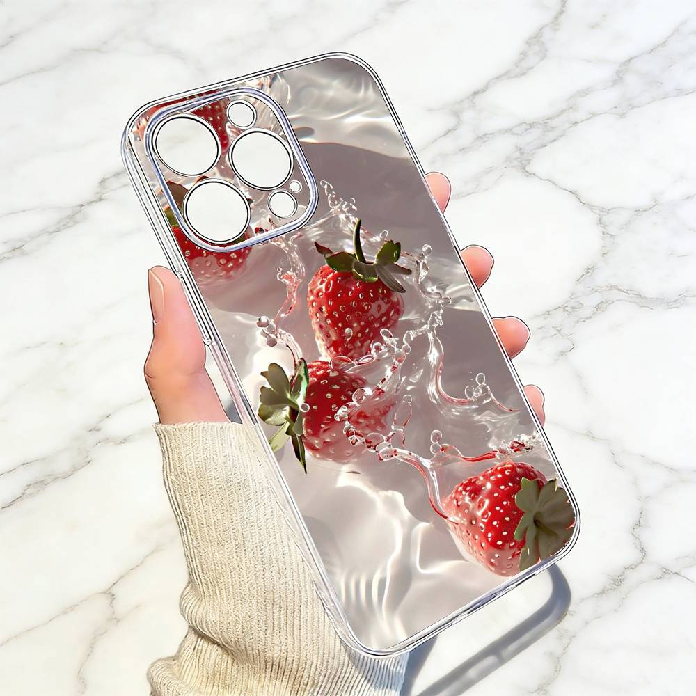 

Cool Summer Phone Case For iPhone 17 16 15 14 13 12 11 Mini Pro Max Plus Transparent Cover iPhone11PROMAX