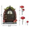 Luminous Mushroom Door and Window Ornament, Creative Resin Decorations, Garden and Farmhouse Decorations, Office Decorations, Gifts, Car Decorations