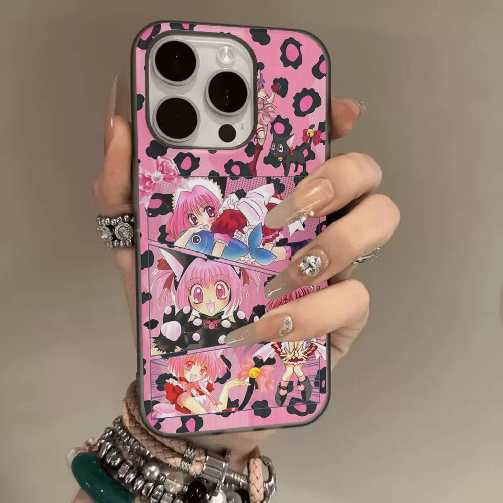 Tokyo Mew Mew Anime Phone Case For IPhone 16 15 17 Pro 11 12 13 14 Pro Max Plus Soft Ripple Silicone Cover Shell
