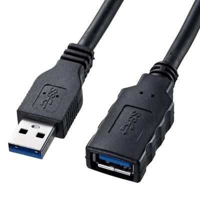 SANWA SUPPLY USB Extension Cable Connector Male To 3.0 (A Female), 0.5m, Black, KU30-EN05