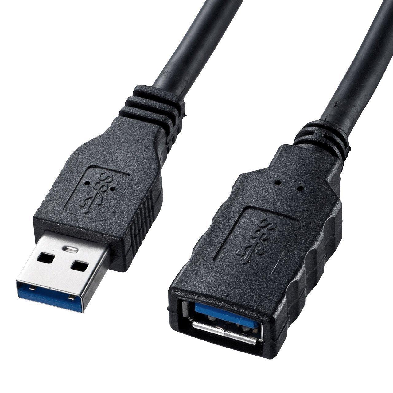 

Sanwa Supply USB Extension Cable Connector Male to 3.0 (A Female), 0.5m, Black, KU30-EN05 чорний