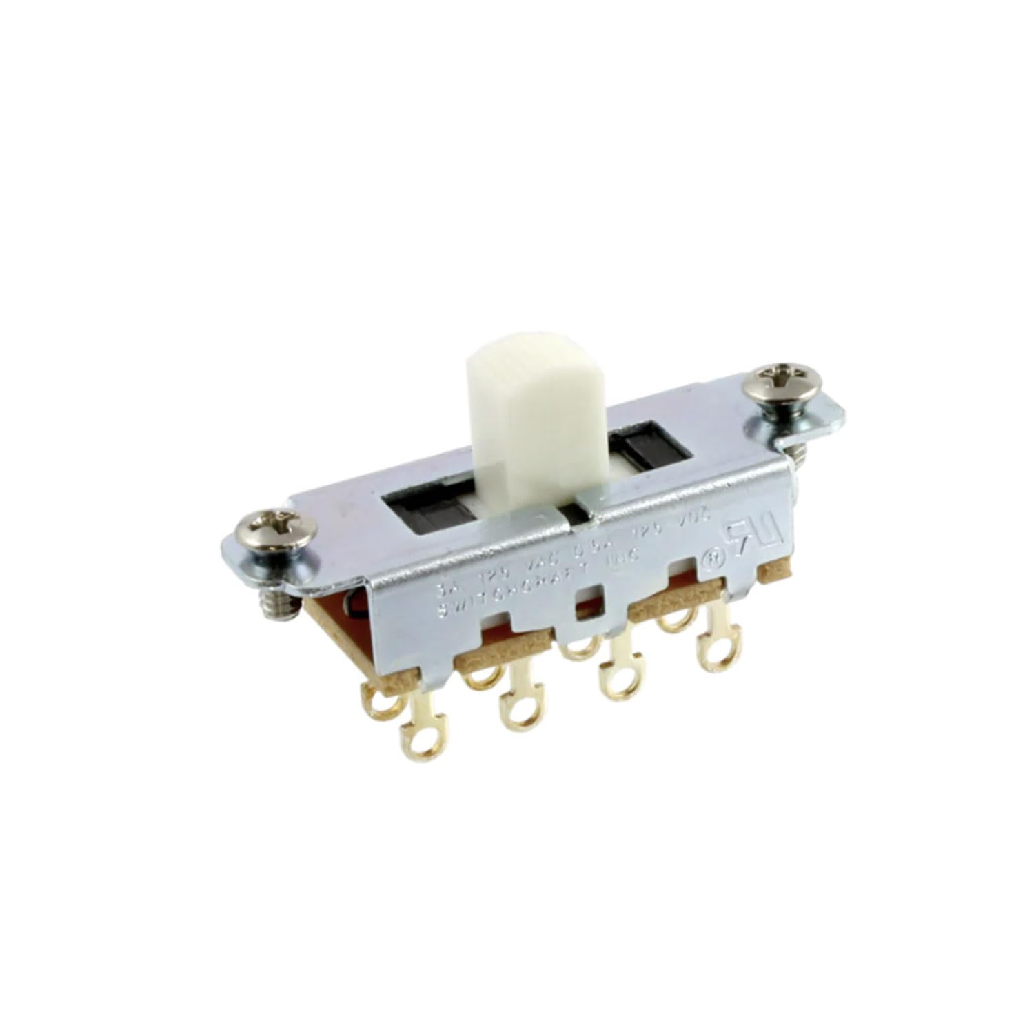 

ALLPARTS 1012 Переключатель-слайдер Switchcraft Белый [Оригинал] Вкл-Выкл-Вкл EP-0261-025