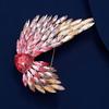 Fashionable and Luxurious Angel Wing Brooch, High-end Women's Exquisite Gradient Crystal Wing Brooch, Personalized Brooch