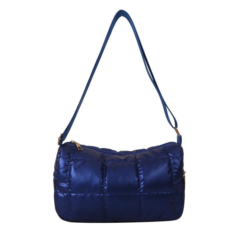 Fashionable Quilted Stitch Large Capacity Cotton Shoulder Bag For Women