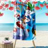 Sonic the Hedgehog Print Beach Towel, Large Soft Quick Dry Towel for Beach Camping Swimming