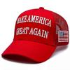 Boné de Basebol Trump 2024 Maga Vermelho 45-47 Make America Great Again com Bandeira dos EUA