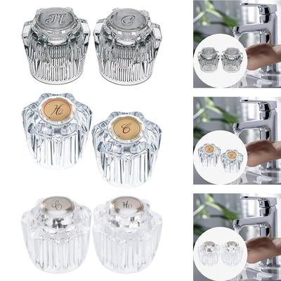 Acrylic Shower Knob Multiuse Shower Handle Wear Resistant Tub Faucet Handle Bathroom Accessories for Washroom Hotel Fittings