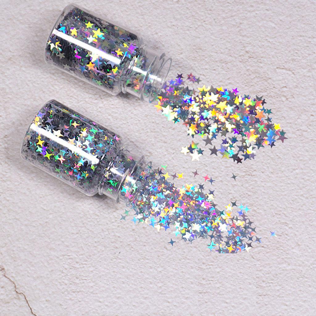 Five-Pointed Star Glitter Nail Sequins Nail Art Flakes Colorful Glitter Sticke