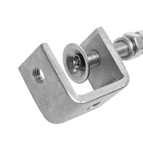 uyoyous Stainless Steel C-Clamp, Wide Jaw, 55mm with Opening, 5mm Thick, for Woodworking, Machining, Machine Assembly, Welding, Building, Home, and Mo