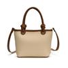 Spring and winter texture simple solid color vegetable basket bucket bag retro trend handbag fashion shoulder messenger women's bag