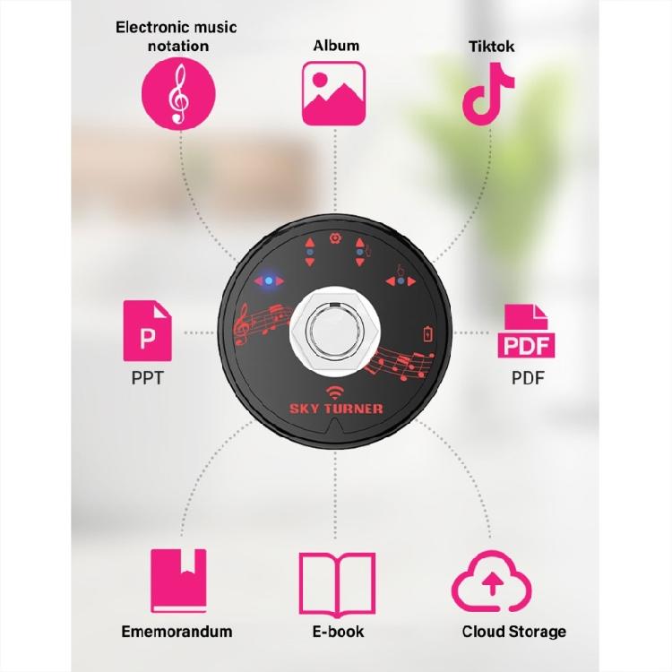 Pedale Girapagine Wireless Pedale Girapagine Senza Fili Controller Lettura Spartiti 4 Modalità di Controllo Girapagine Spartito
