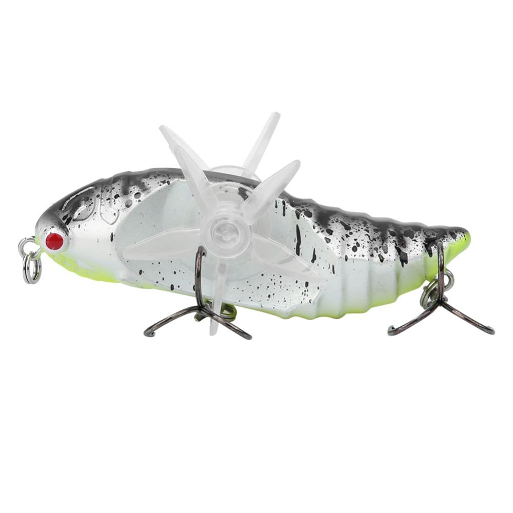2PCS with RTreble Hook Cicada Fish Catcher 7.5cm Length Artificial Fishing Lure  Lake Fishing