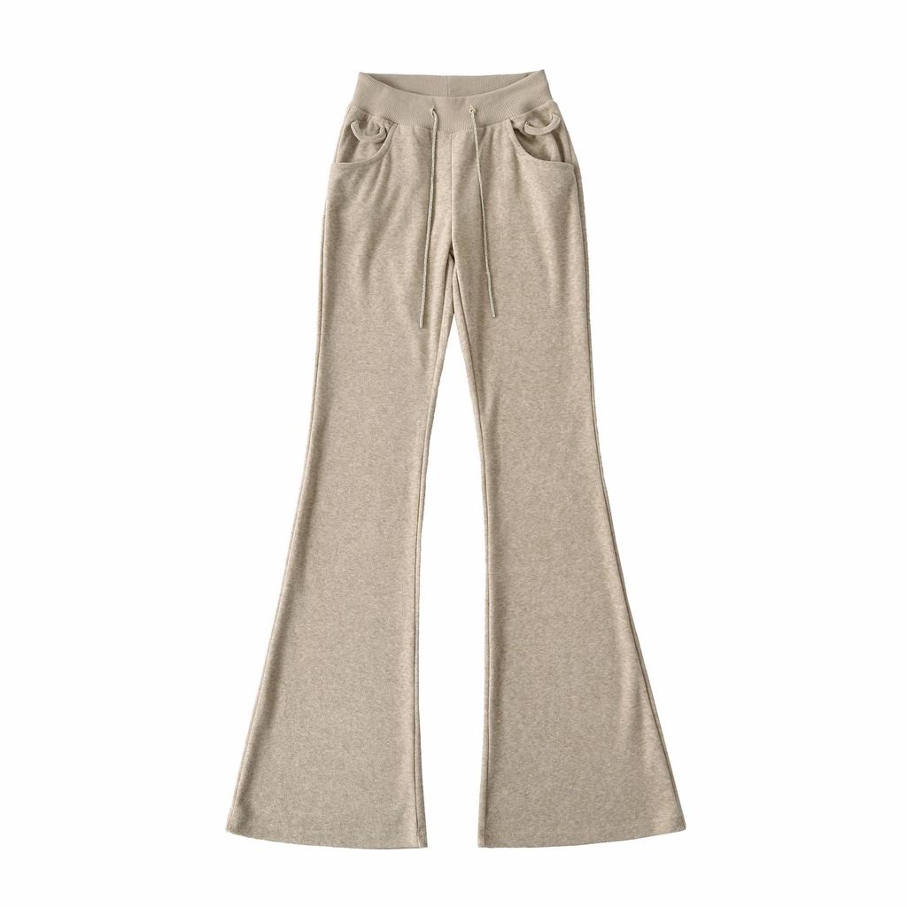 Spring 2026 Women's Diamond Chain Hooded Cardigan & Flare Pants Set