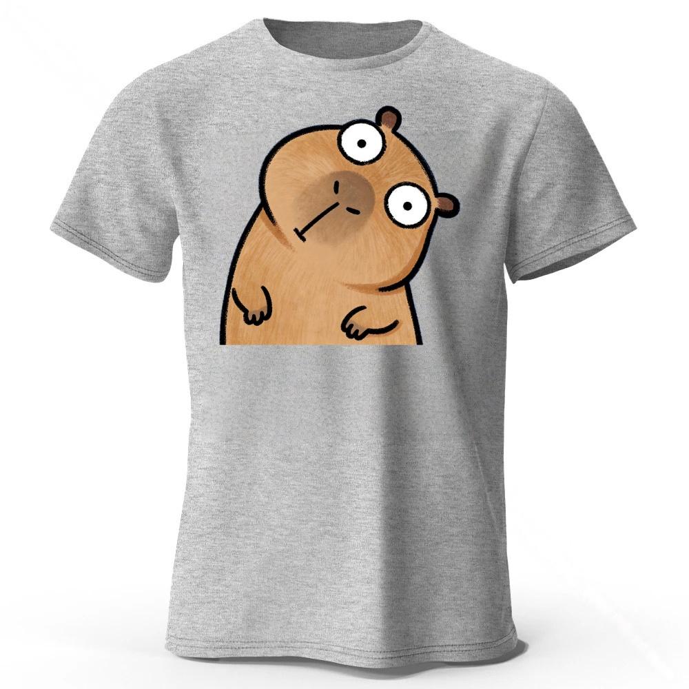 Silly Guinea Pig Menwomens Fashionable New Cotton Short Sleeved Healing Animal Print Plus Size Comfortable Casual Tshirt