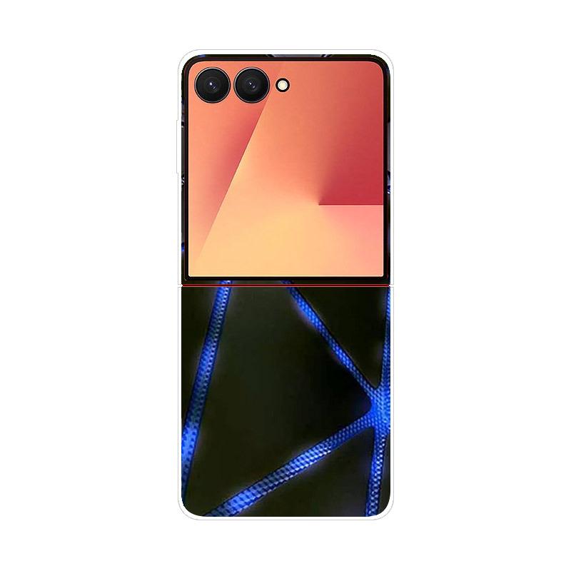 Luxury Transparent Phone Case For Samsung Galaxy Z Flip 7 Cases Hard PC Folding Cover For Galaxy Z Flip7 Shockproof Capa Fundas