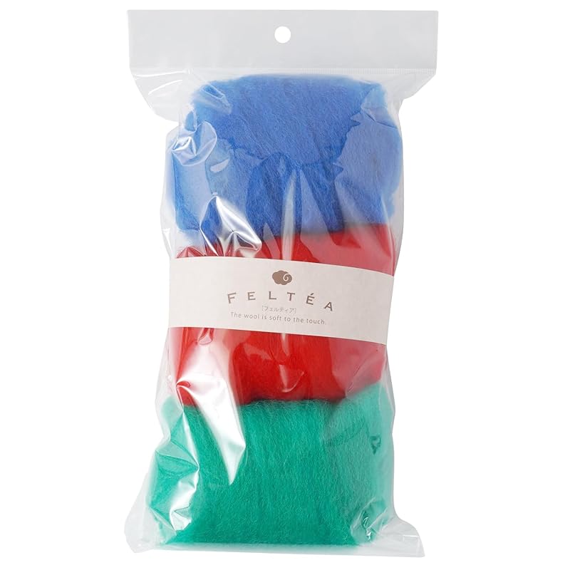 

raw wool Feltea wool felt 3 color set (E. Vivit)