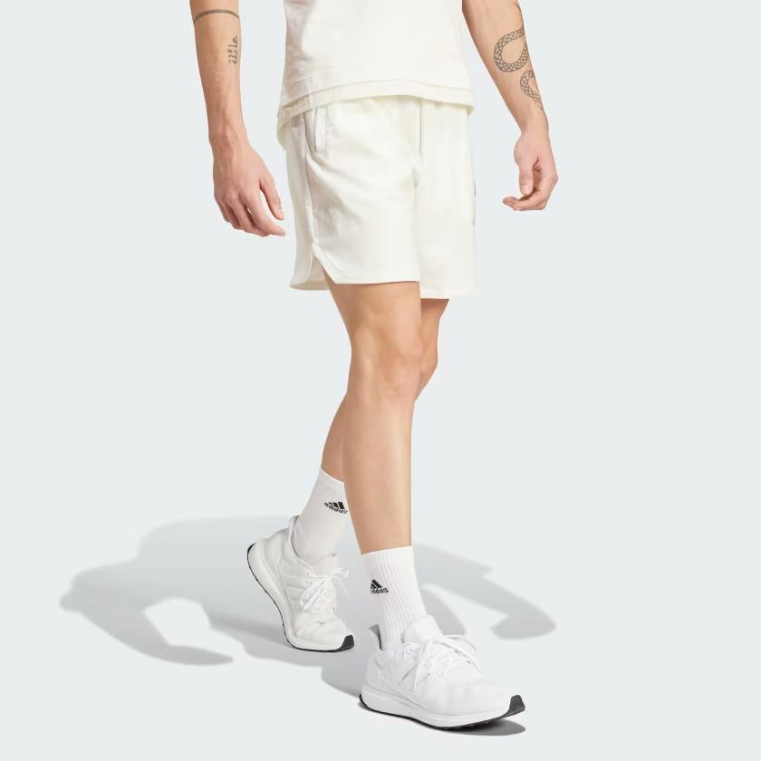Adidas Embroidered Woven Shorts Men Shorts White IP3798