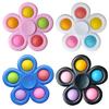 Tie Dye Simple Fidget Spinner Pops Finger Toys Push Bubble Hand Spinner For ADHD Anxiety Stress Relief Sensory Gifs For Kids