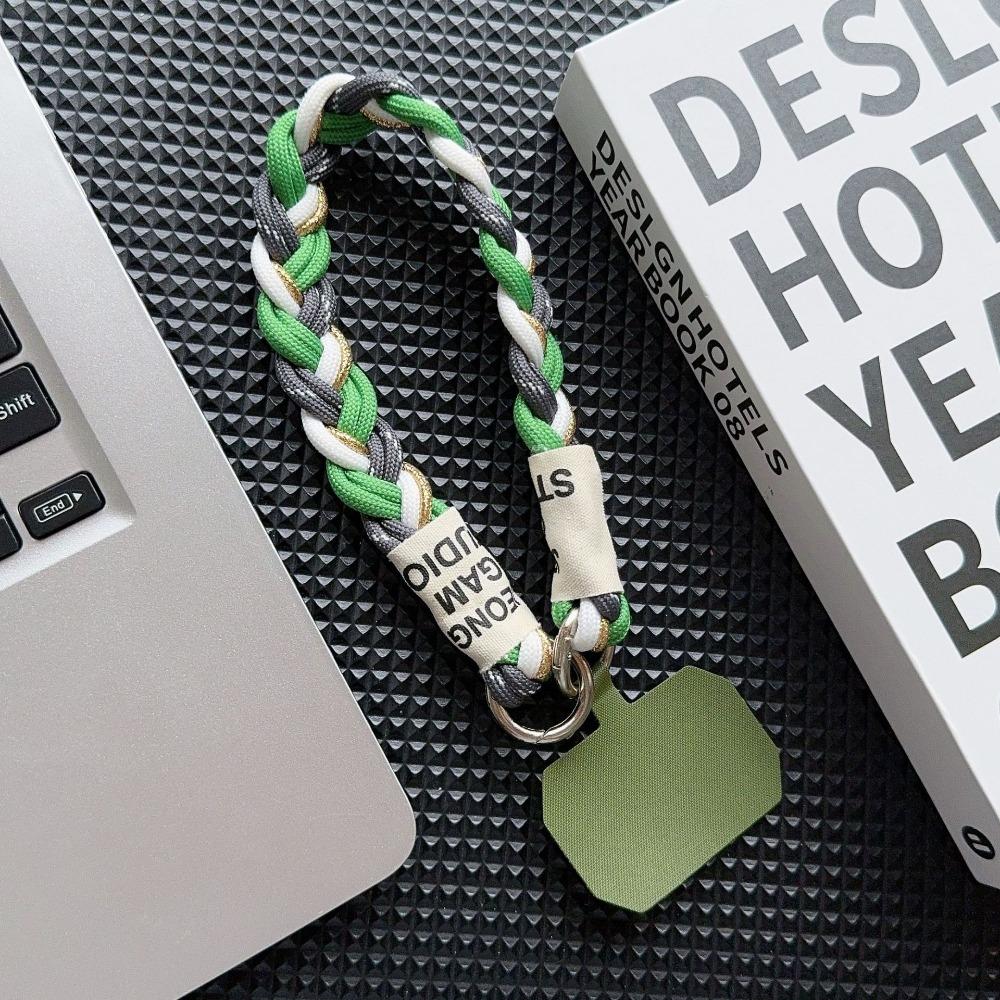 Strapazierfähiges Verstellbares Handy-Lanyard Handgelenksband 2-in-1 Kurze Handschlaufe Gewebt Stilvolles Handy-Zubehör für Männer und Frauen