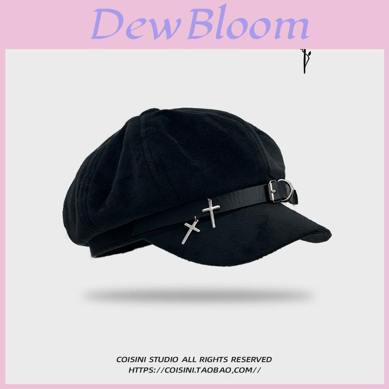 Unique Sweet Aesthetic Y2k Octagonal Hat For Women Cozy And Fashionable Spring Style