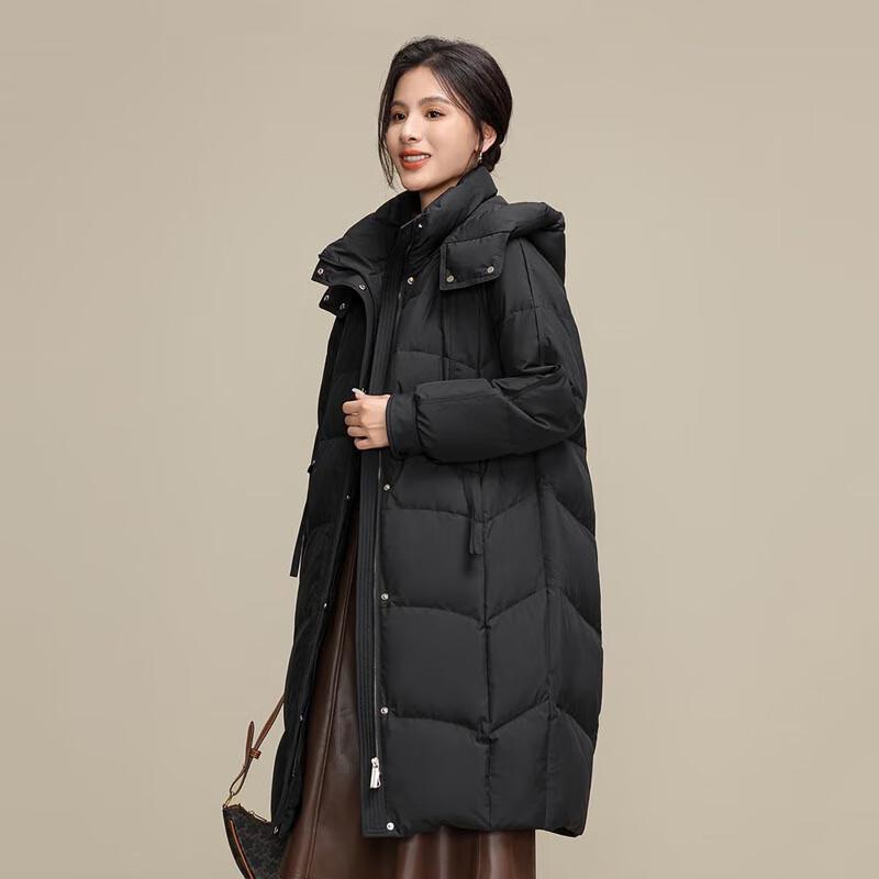 XueZhongFei Women's Mid-length Slimming Warm Down Coat X40143342F