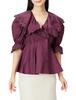 Snidel Over-Collar Embroidery Blouse SWFB224159 Women's PPL F
