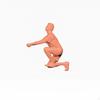 5 Pieces 1:64 Scale Sports Figure Paintable Beach Volleyball Player Figurine High Precision Detail