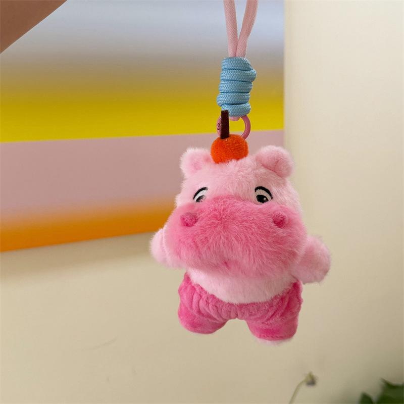 Cute Capybara Lululu Plush Emoji Keychain Doll