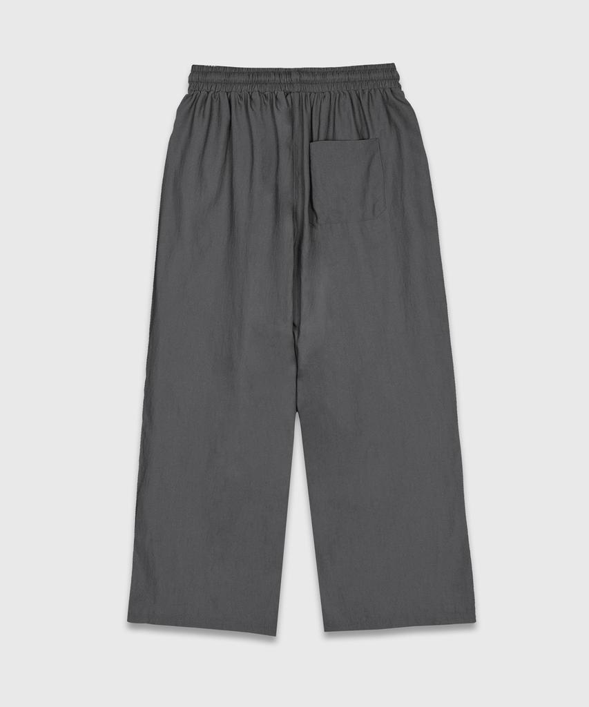 BILLIANT Recycled Wide Elastic Pants_Charcoal