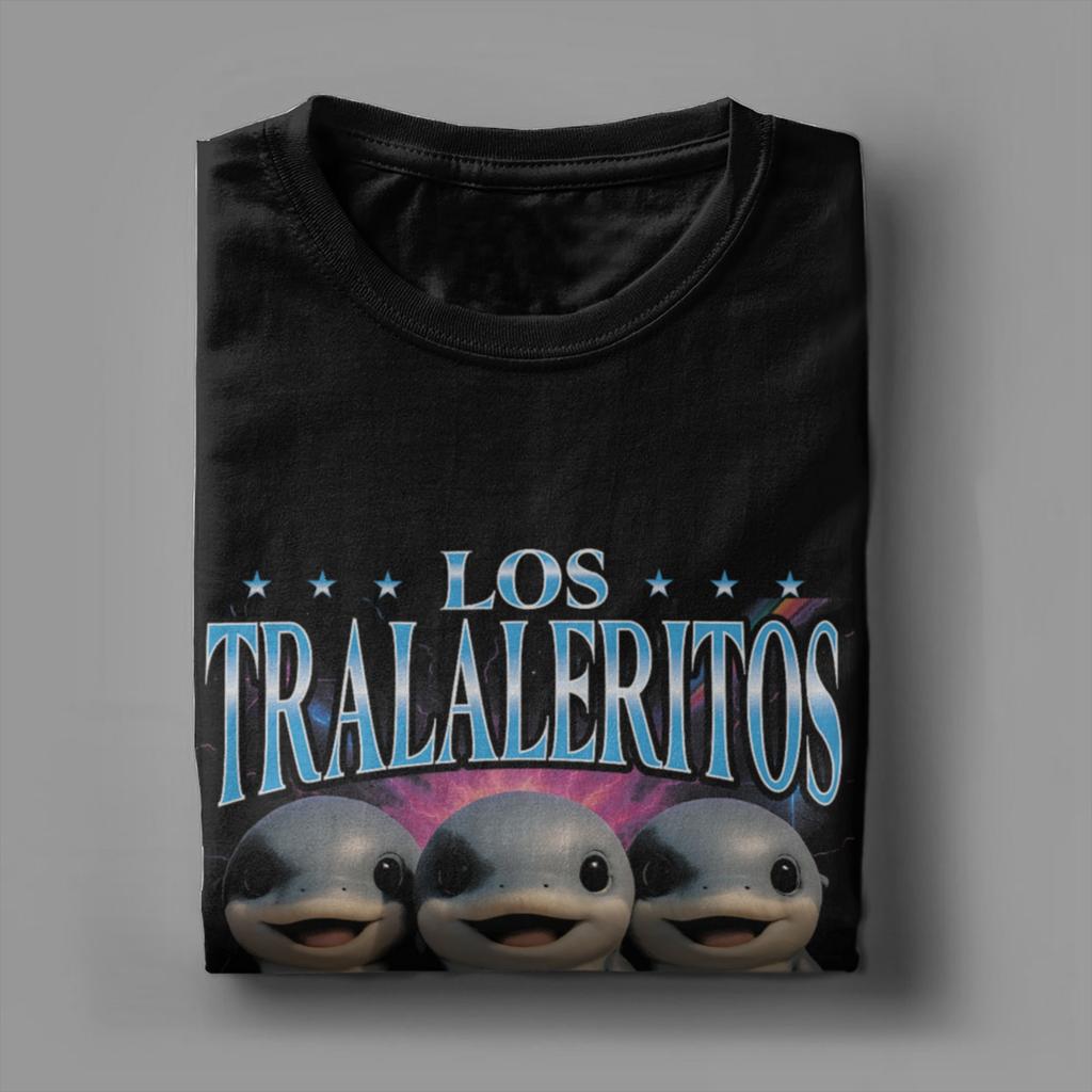 Herr Los Tralaleritos Säger Tralala Italiensk Hjärnröta Bootleg T-shirt Toppar Kortärmad Rundhalsad T-shirt
