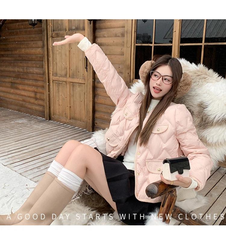 Women’s Short Thin Lightweight Winter Jacket