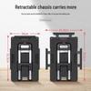 Aluminum Ultralight Foldable Trolley with Telescopic Design and Universal Wheels