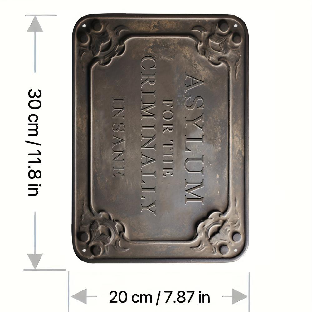 A metal tin sign, shelter, fun vintage near aluminum sign, it will be a surprise gift for someone special wall poster decoration