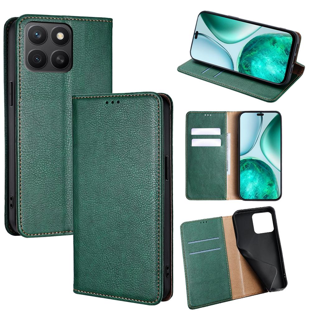 For Honor X8c 4G Case Wallet PU Leather Magnetic Auto-Absorbed Phone Cover