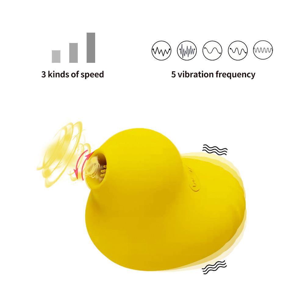 Adult Products Wireless Charging Small Yellow Duck Handheld Sucking Vibration Masturbation Device Female Sex Vibrator