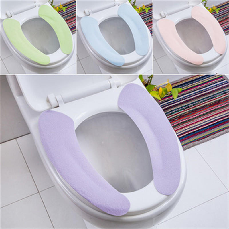 Cheap Toilet seat cover soft comfortable artificial fiber washable bathroom mat lid closestool