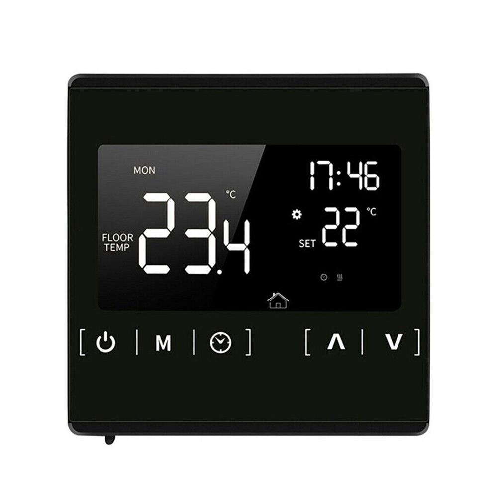 

External Sensor Thermostat Home Improvement Wall Mounted AC85 240V Programmable Temperature All Touch Screen Controlling