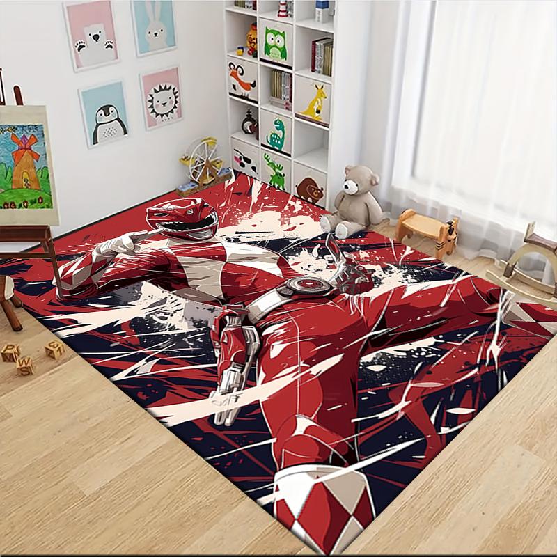 1Pc Power Rangers Teamup Carpet Rug Customizable Soft Washable Antislip Home Living Room Sofa Mats Personalized Rug 0917261