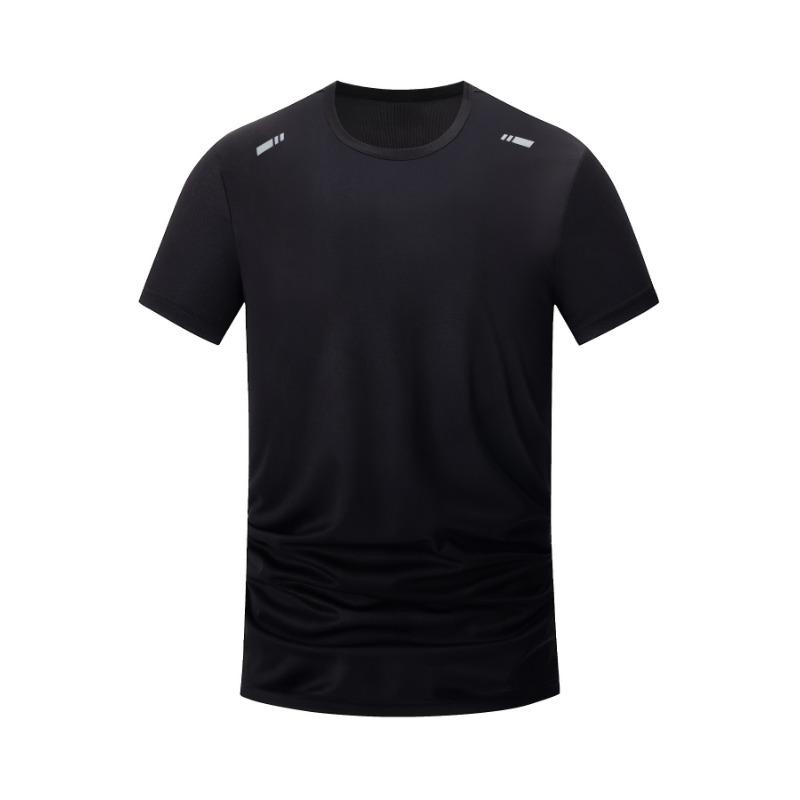 Men's short-sleeved light color round neck top T-shirt breathable quick-drying running fitness training clothes
