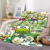 3D Printed Big -eyed Frog Card Kero Kero Keroppi Blanket Living Room Bedroom Sofa Cover Blanket Children's Nap Sleeping Blanket