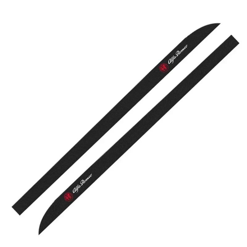 Hub Caps 2Pcs Car Door Side Stripes Skirt Sticker Body Vinyl Decal Car Styling For Alfa Romeo 147 159 156 Giulietta Giulia Mito zr1