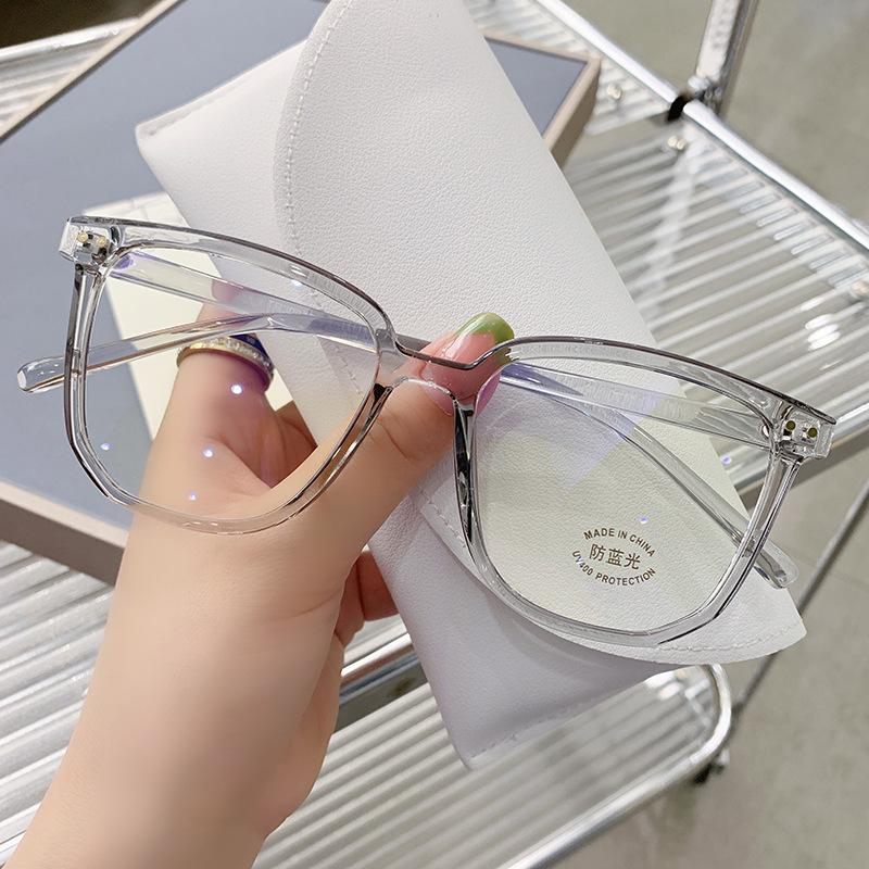 New Vintage Transparent Computer Square Reading Glasses Frame Anti Blue Light Optical Eyewear  Women'S Presbyopic Glasses