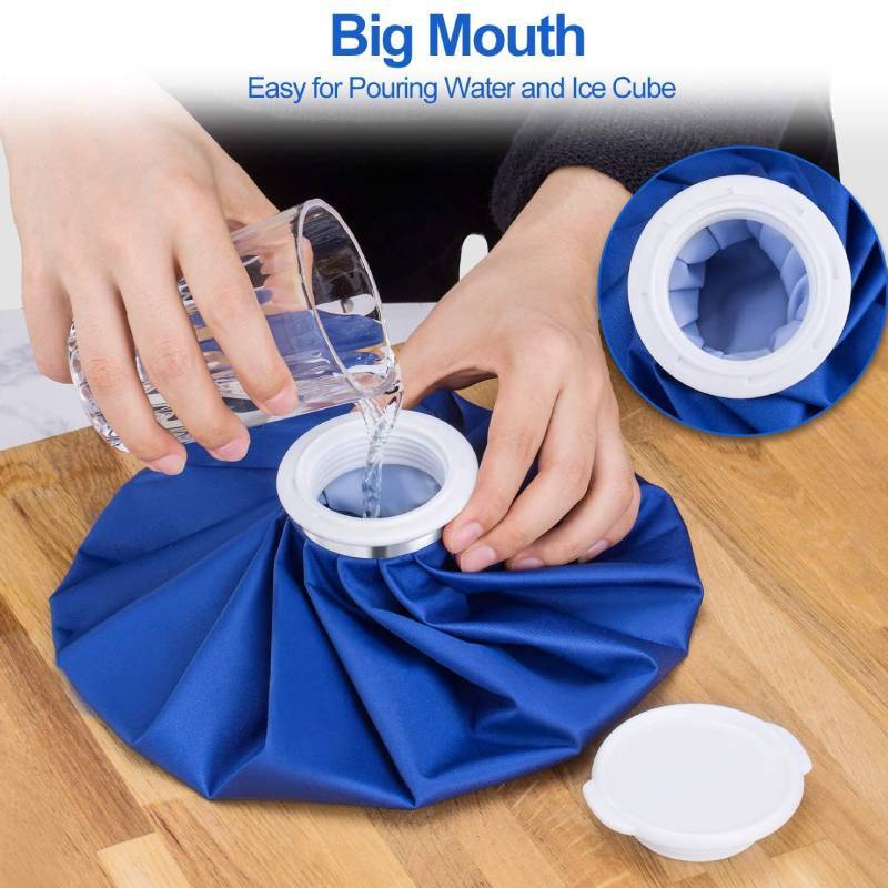 Portable Ice Pack With Adjustable Strap For Cold Therapy And Fever Relief
