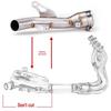 Stainless Steel Z900 Retrofitting Pipe for Mid-Drum: Converts Back Pressure to Straight Output (2017-2021 Models)