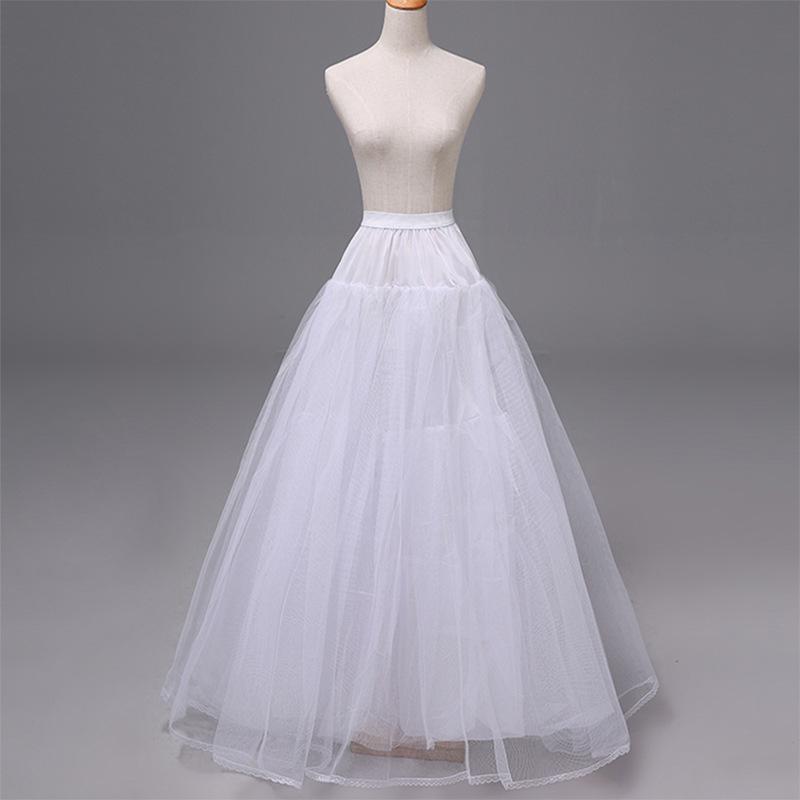 Performance Gewalt 3-lagiger reifenloser Unterrock: Lolita/Cosplay/Alltags-Unterrock zur Unterstützung von Brautkleidern.