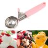 Stainless Steel Ice Cream Scooper Multifunctional Pressable Fruit Spoon Dual-Purpose Ice Cream Ball Spoon Kitchen Supplies