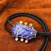 Bolo Tie für Erwachsene Musikfestival Cowboy Krawatte mit Gitarrenkopf Anhänger Gentleman Musiktreffen/ Disco Party Schmuck