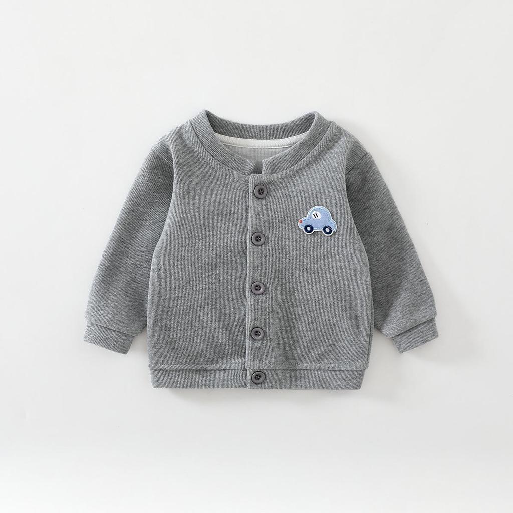 Jingqi Baby Windproof Cardigan - New Spring/Autumn 2025 Style, Warm Outing Wear for Boys and Girls
