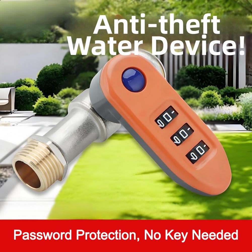 Password Lock Valve Anti-theft Faucet Garden Watering As Shown Password Lock Anti-freezing Design Copper Construction